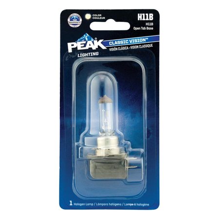 PEAK Classic Vision 13.2 V Halogen T3-1-4 Automotive Bulb - H11B 8020145